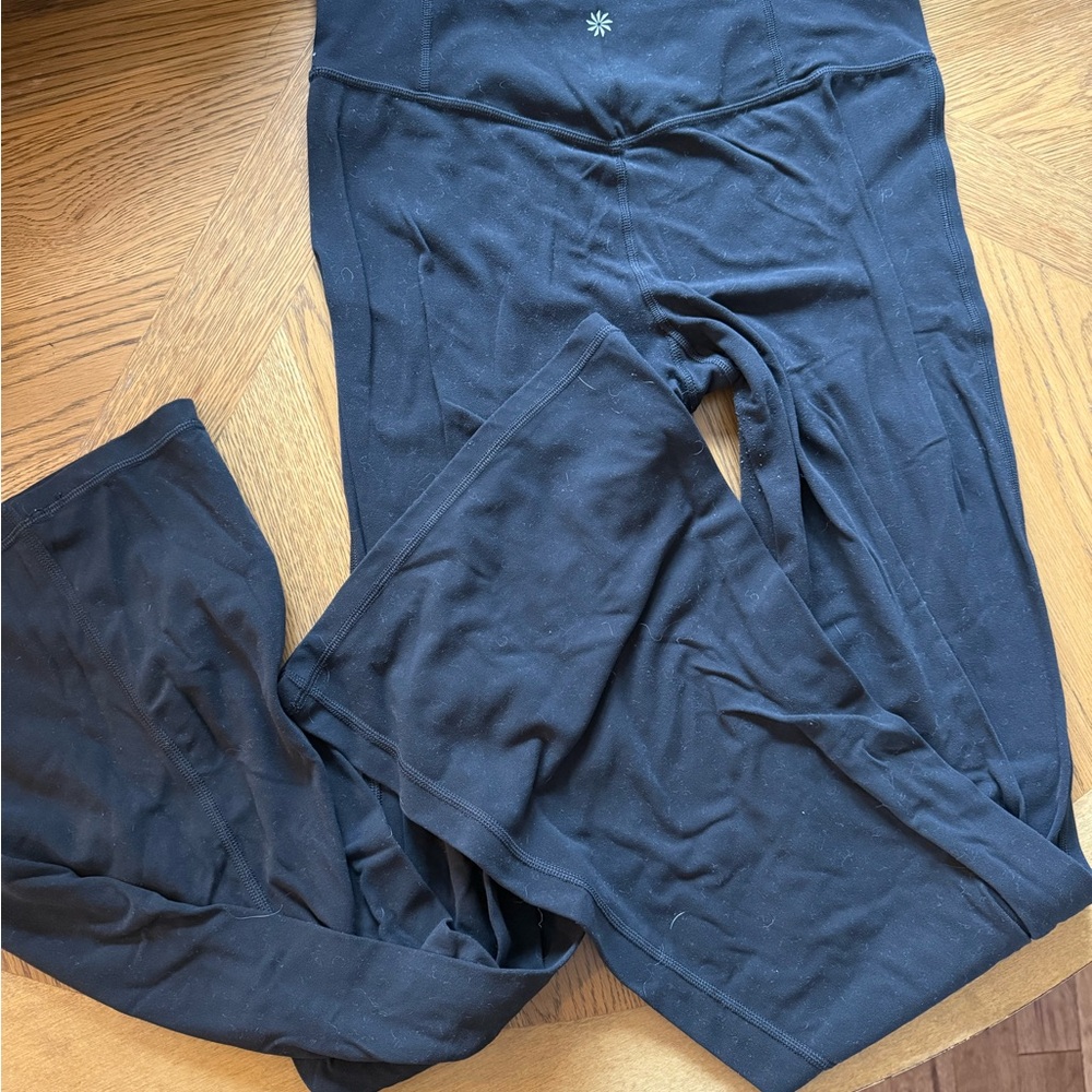Athleta Women's Black High-Waisted Flared Leggings